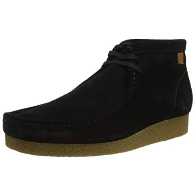 Image of Clarks Men&#039;s Shacre Chukka Boot, Black Suede, 8.5 UK