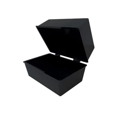 Image of indigo® Office Index Record Card Box Filing (BLACK, 6&quot; x 4&quot;)