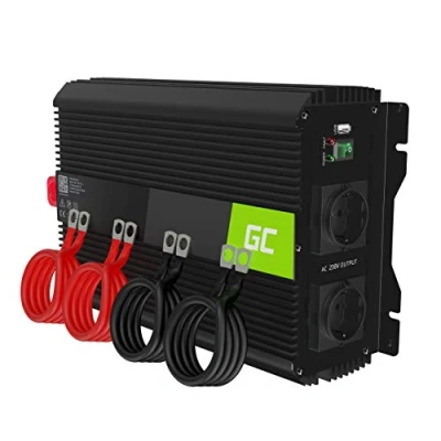 Image of Green Cell INVGC12 adaptateur de puissance &amp; onduleur Auto 3000 W Noir