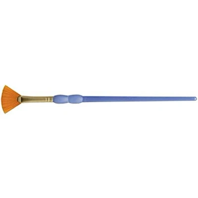 Image of Royal Brush Crafter&#039;s Choice Taklon Fan Brush, Size 0, Gold
