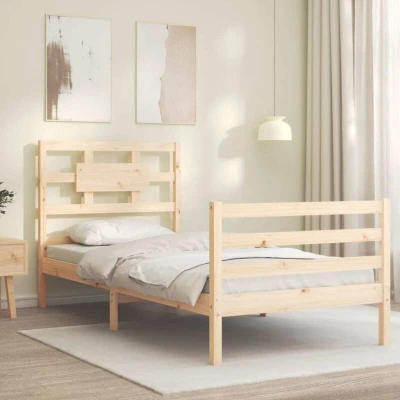 Image of vidaXL Bed Frame without Mattress 90x200 cm Solid Wood