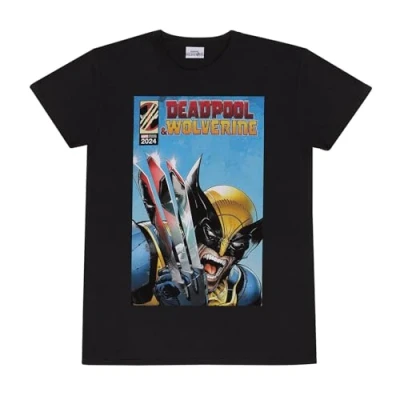 Image of Deadpool Wolverine Reflection Men&#039;s T Shirt black, M
