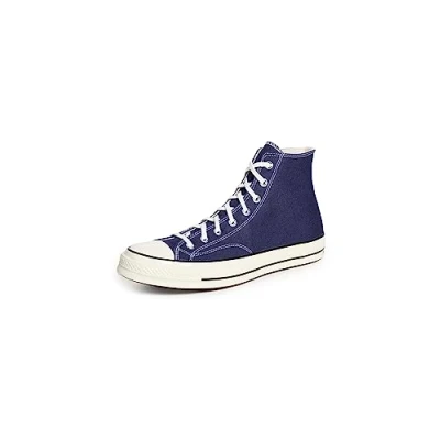 Image of Converse Men&#039;s Chuck 70 Hi Paint Splatter Sneakers, Unchrtedwaters/Egrt/Blck, 11 UK