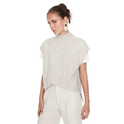 Image of Trendyol Sweater Vest Gray Regular