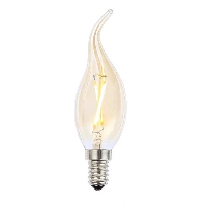 Image of LITECRAFT Light Bulb 2 Watt E14 Small Edison Screw Warm White LED (Gold Tinted, Single)