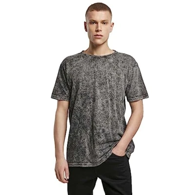Image of Build Your Brand Acid Washed Short Sleeve Crew Neck T shirt L