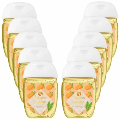 Image of HandiGel Pocket Size Hand Sanitizers Antibacterial Gel, 29ml (10x Calypso sunrise)