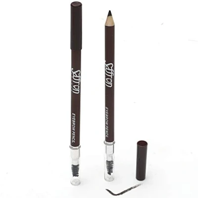 Image of Saffron Eyebrow Pencil with Brush #082 (Dark Brown)