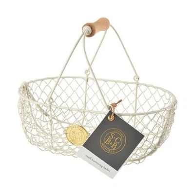 Image of Burgon &amp; Ball Sophie Conran Small Harvest Basket Buttermilk