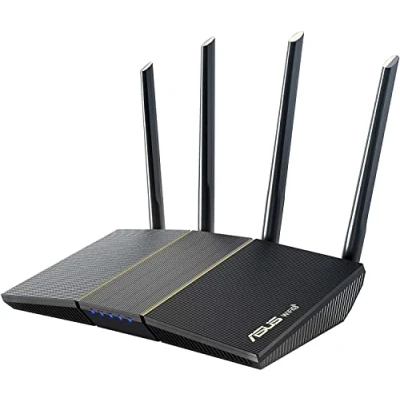 Image of ASUS RT AX57 (AX3000) Dual Band WiFi 6 Extendable Router, Subscription free Network Security, Instant Guard, Advanced Parental Controls, Built in VPN, AiMesh Compatible, Gaming &amp; Streaming, Smart Home