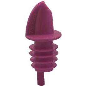 Image of Free Flow Pourers Pack of 12 Freeflow Plastic Pourer for Spirits, Liquors, Juices, Syrups &amp; Oils Made in England (Pink)
