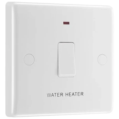 Image of 20 Amp DP Switch Water Heater c/w Neon &amp; Flex Outlet Nexus White