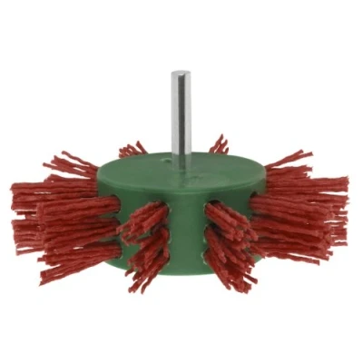 Image of Bosch 2609256543 6 x 100mm Flap Brush Nylon Wire with Aluminium Oxide K80 Sic Coated Shank