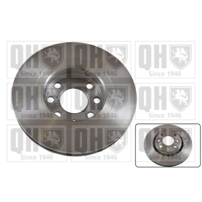 Image of 93175482 Brake disc QUINTON HAZELL BDC3680 256mm 23,9mm 4 100mm Vented VAUXHALL: Astra Mk2 CC, Calibra, Cavalier Mk3 Limousine
