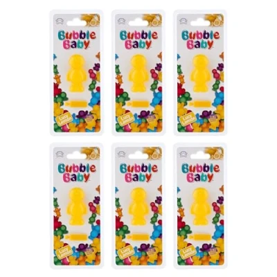 Image of BUBBLEBABY Lemon Fragranced 3D/Vent Clip Car Vent Air Freshener And Odour Eliminator (Pack of 6)