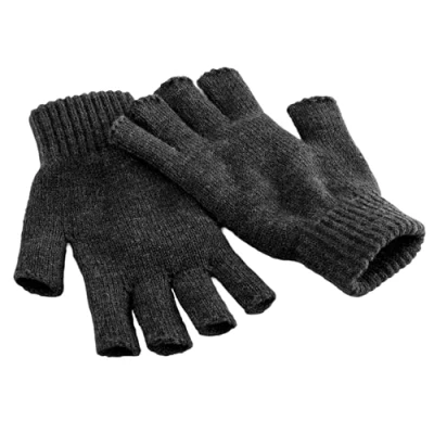 Image of Beechfield B491 Fingerless Gloves Charcoal L/XL