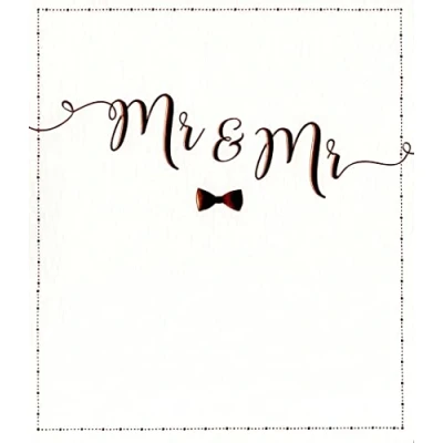 Image of Wedding Day Of Dreams Mr &amp; Greeting Card Foiled Greetings Cards