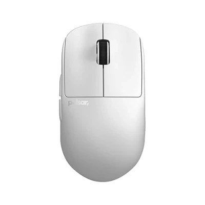 Image of Pulsar Gaming Gears X2H mini Wireless Mouse, Ultra Lightweight 1.83 oz (52 g), Symmetrical, Optical switch, 2.4 Ghz 1 ms, 26000 DPI, PAW3395 sensor (Mini, Wireless, White)