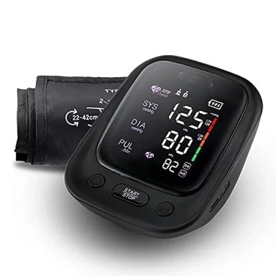 Image of Blood Pressure Monitor Upper Arm, Automatic Digital BP Machine Heart Rate Pulse with Voice Function and Large LCD Display