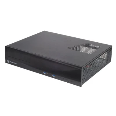 Image of SilverStone SST ML03B Milo Slim HTPC Micro ATX Silent Computer Case, black