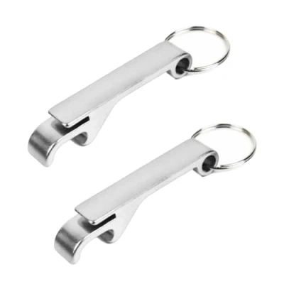 Image of 2 Pcs Bottle Opener Keychain, Keyring, Mini Openers Keys, for Daily Use and Gift
