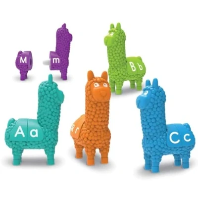 Image of Learning Resources LER6713 Snap n Learn Letter Llamas, ABCs, Early Alphabet Recognition, Fine Motor Toy, Ages 18 mos+