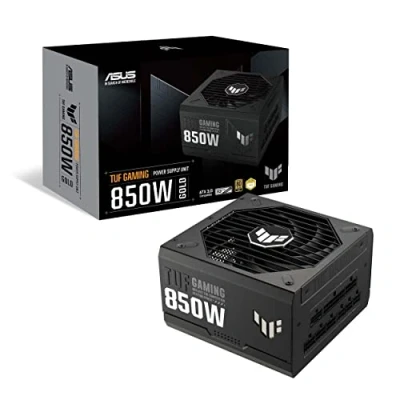 Image of TUF Gaming 850W Gold (850 Watt, ATX 3.0 Compatible, Fully Modular Power Supply, 80+ Gold, Military grade Components, Dual Ball Bearing, Axial tech Fan, PCB Coating, 10 Year Warranty)