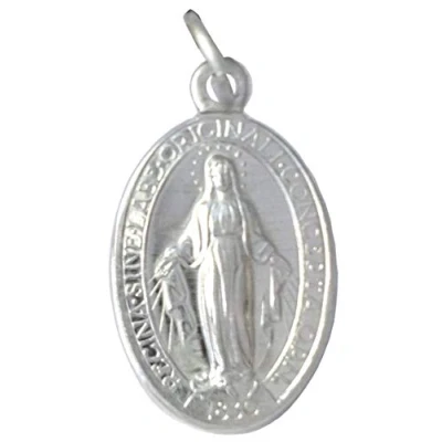 Image of LOT of &quot; THE MIRACULOUS MEDAL ORIGINAL ONE 100 MADE IN ITALY PATRON SAINTS MEDALS (Lot 30 Medals)