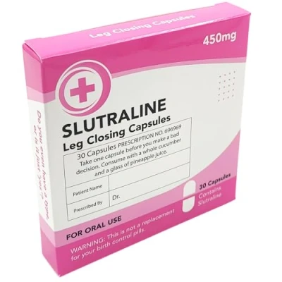 Image of Diabolical DP1396 Slutraline Rude Gifts for Women, Hen Party Gifts, Joke Tablets, Funny Prescription Sweets, Women (Mints Included)