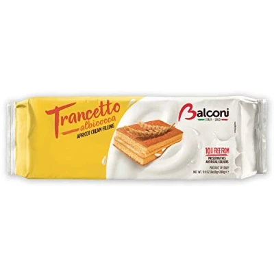 Image of Balconi Transcetto Apricot Filling Snack Cake 280g Each Pack of 6