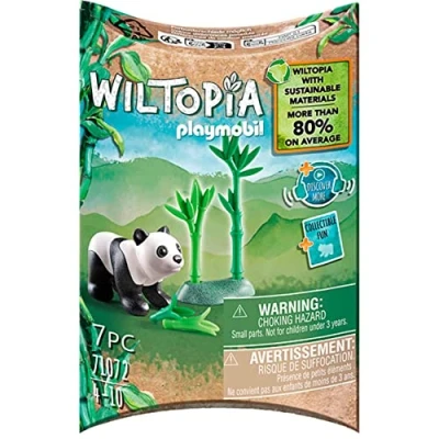 Image of Playmobil 71072 Wiltopia Baby Panda, Animal Toy, Sustainable Toys, Fun Imaginative Role Play, PlaySets Suitable for Children Ages 4+