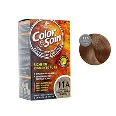 Image of Les 3 Chênes Color &amp; Soin Woman Hair Dye Sand Ash Blond: 11A