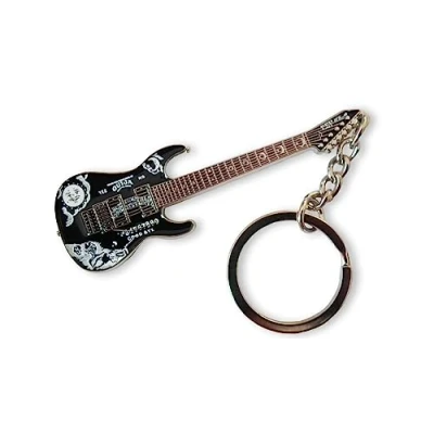 Image of Gifticuffs Kirk Hammett (Metallica) Replica guitar keychain Black Ouija