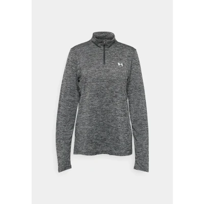 Image of Under Armour TECH 1/2 ZIP Twist Long sleeved top, Women&#039;s, Size: XXL, Black/white