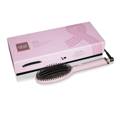 Image of ghd Glide Charity Limited Edition Hot Brush in Pink Sorbet