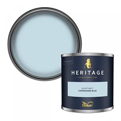 Image of Dulux Trade Heritage Velvet Matt Emulsion Copenhagen Blue (2.5 Litre)