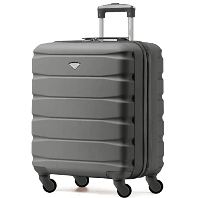 Image of Flight Knight Lightweight 4 Wheel ABS Hard Case Suitcases Cabin Carry On Hand Luggage Approved for Airlines Including British Airways &amp; Maximum Size easyJet Large Bag 56x45x25cm