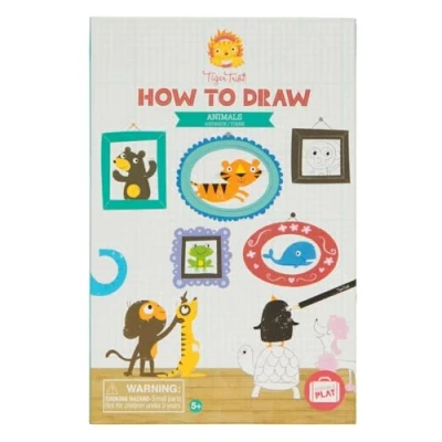 Image of Tiger Tribe How To Draw Animals Drawing Set &amp; Colouring