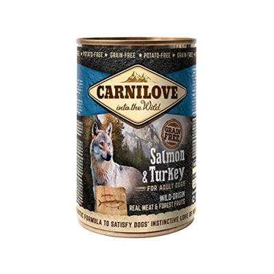 Image of Brit Carnilove Wild Meat Salmon &amp; Turkey Moisture Dog Food, 400 g