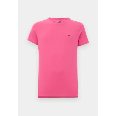Image of Tommy Jeans SLIM TEE Basic Tshirt, Men&#039;s, Size: 36/38, Vintage cerise