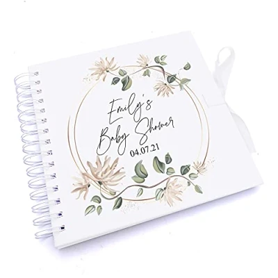 Image of Personalised Baby Shower Scrapbook Photo Album