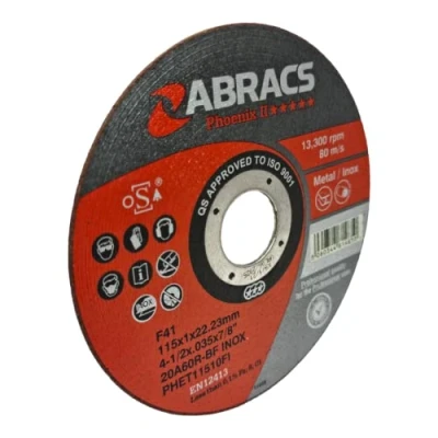 Image of Abracs Cut Off Wheels Extra Thin Metal and Stainless Steel Cutting Discs For Angle Grinders 115mm x 1.0 22mm (4 1/2&quot;) Single Disc