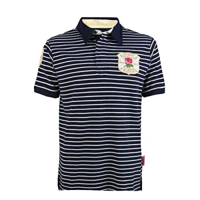 Image of England International Rugby Shirt Vintage Polo Navy