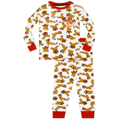 Image of Disney The Lion King Pyjamas Guard Boys&#039; Pyjama Sets Snuggle Fit Boys Official Merchandise Multicoloured, 7 8 Years