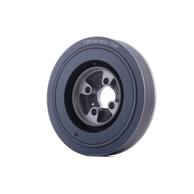 Image of 028105243G, 028105243H, 028105243K, 028105243R, 028105243T crankshaft Pulley FEBI BILSTEIN 26135 6PK 160mm 5 for VOLKSWAGEN: GOLF 3