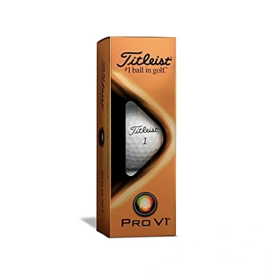 Image of TITLEIST Pro V1 ProV1 New Golf Balls 2021 Model Pack of 3 Sleeve