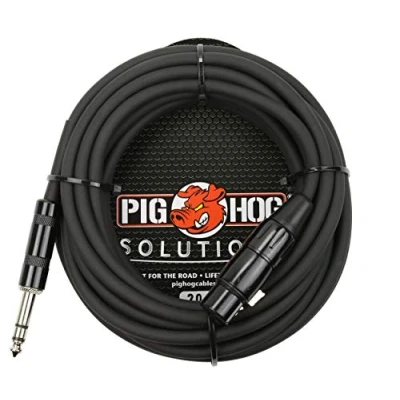 Image of Pig Hog PX TMXF20 1/4&quot; TRS to XLR Adaptor Cable, 20 Feet