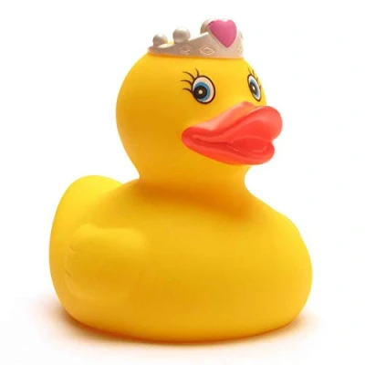 Image of Duckshop I Rubber Duck Princess Squeaky Length: 7.5 cm