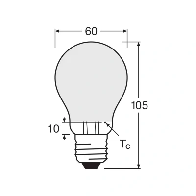Image of OSRAM LED bulb Filament E27 6.5W 827 4 pack