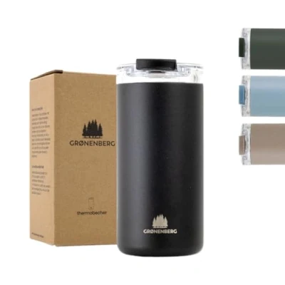 Image of Groenenberg Travel Mug Coffee Cup 473ml 100% Leakproof hot for Hours Recycled Stainless Steel Mugs Drinks